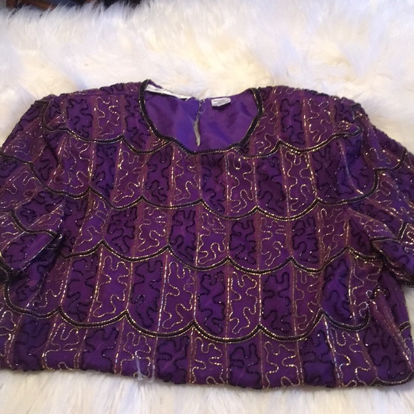 Scalia beautifully beaded top - Picture 4 of 8